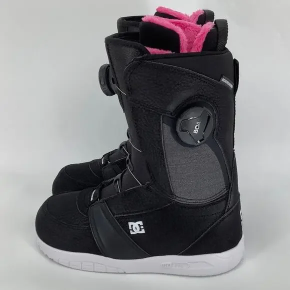 DC Women's Size 5 Black/White/Pink Lotus 2023 Step On Snowboard Boots W BR4-4 - Picture 3 of 11